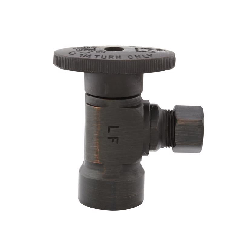 Keeney 1/2 in. FIP in. X 3/8 in. Brass Shut-Off Valve