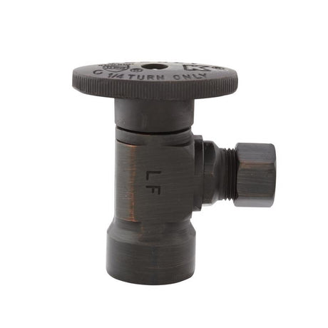 Keeney 1/2 in. FIP in. X 3/8 in. Brass Shut-Off Valve