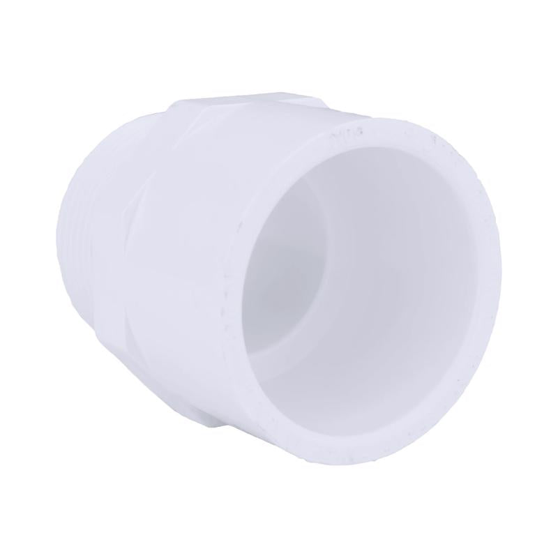 Charlotte Pipe Schedule 40 1-1/4 in. Slip X 1-1/4 in. D MPT PVC Pipe Adapter 1 pk, Pack of 25