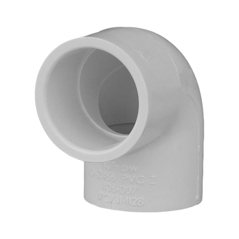 Charlotte Pipe Schedule 40 3/4 in. Slip X 3/4 in. D Slip PVC Elbow 1 pk, Pack of 25