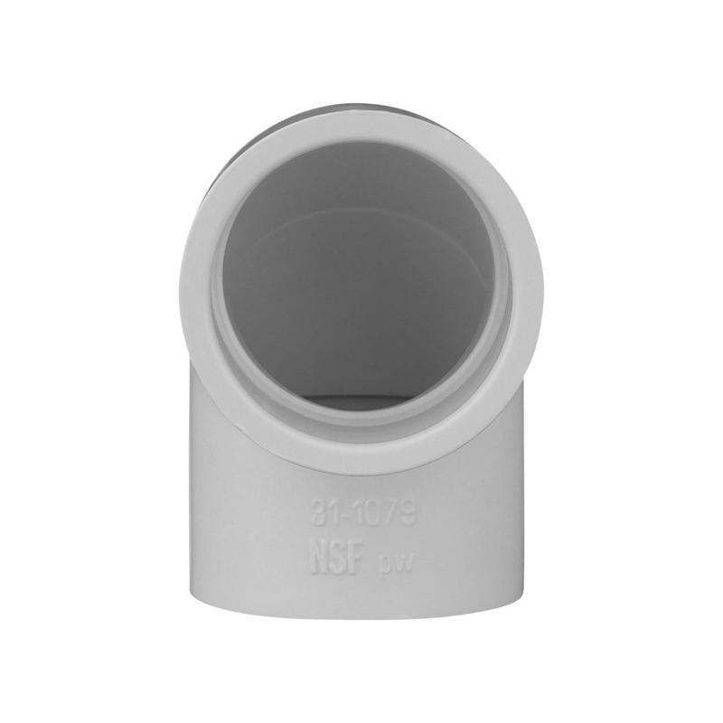 Charlotte Pipe Schedule 40 1 in. Slip X 1 in. D Slip PVC Elbow 1 pk, Pack of 25