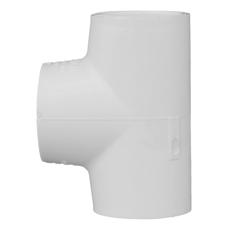 Charlotte Pipe Schedule 40 3/4 in. Slip X 3/4 in. D Slip PVC Tee 1 pk, Pack of 25