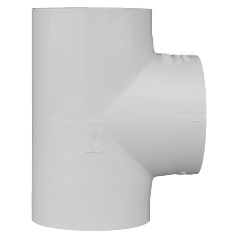 Charlotte Pipe Schedule 40 2 in. Slip X 2 in. D Slip PVC Tee 1 pk