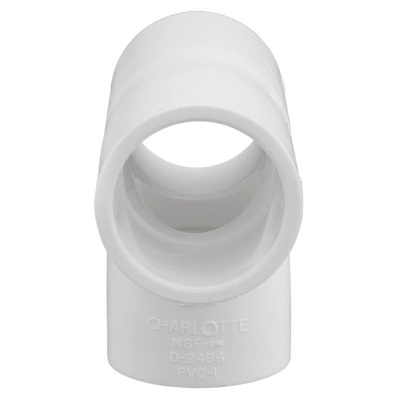 Charlotte Pipe Schedule 40 1/2 in. Slip X 1/2 in. D Slip PVC Tee 1 pk, Pack of 25