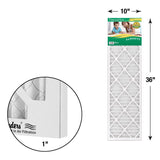 NaturalAire 10 in. W X 36 in. H X 1 in. 8 MERV Pleated Air Filter 1 pk, Pack of 12
