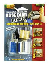 Conservco 3/4 in. Hose MPT Anti-Siphon Brass Hose Bibb Lock with Padlock