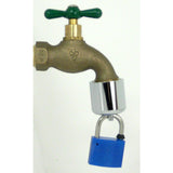 Conservco 3/4 in. Hose MPT Anti-Siphon Brass Hose Bibb Lock with Padlock