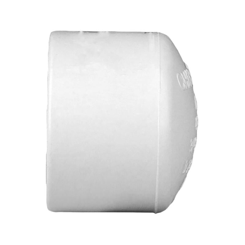 Charlotte Pipe Schedule 40 3/4 in. Socket X 3/4 in. D Socket PVC Cap 1 pk, Pack of 25