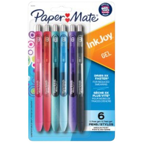 Paper Mate 1959309 Pen, Retractable, 0.7 mm, Ball Point, Assorted Ink, Gel-Based Ink, Rubberized Grip