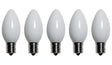 Santas Forest 25981 LED Filament Retro Replacement Bulb, Opaque, C9, White