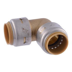 SharkBite Push to Connect 3/4 in. Barb each X 3/4 in. D Brass Elbow