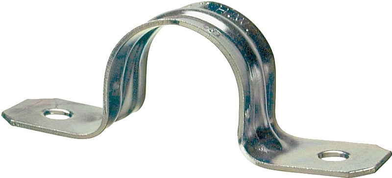 Halex 61225 Conduit Strap, 2-1/2 in, 1 in L, Steel, Galvanized, 1/PK
