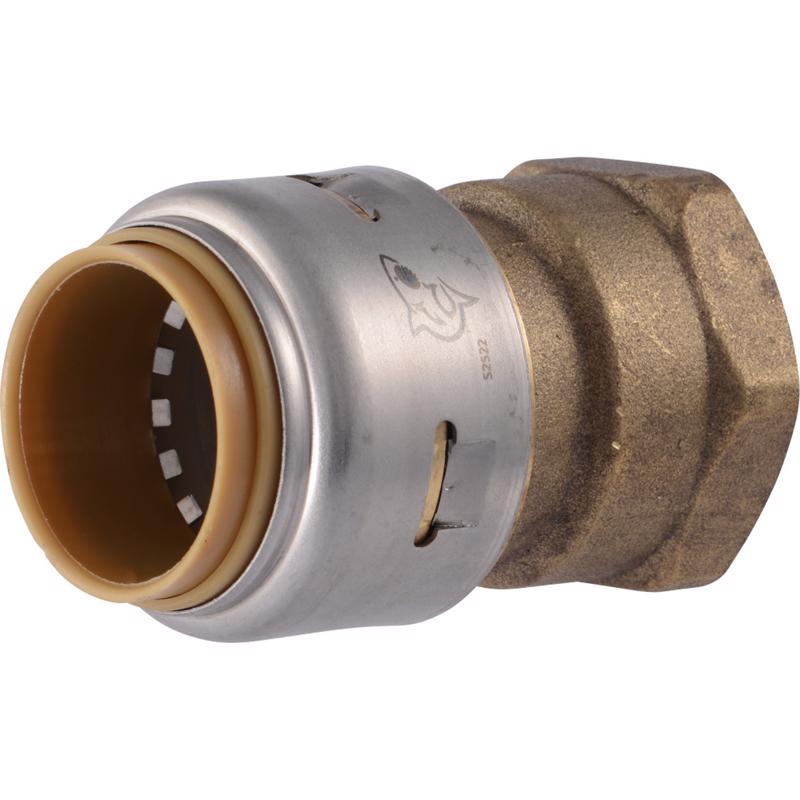 SharkBite Push to Connect 3/4 in. PTC each X 3/4 in. D FPT Brass Connector