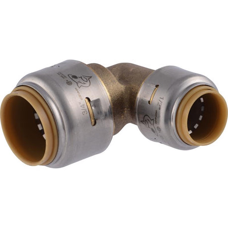 SharkBite Push to Connect 3/4 in. PTC each X 1/2 in. D Brass Reducing Elbow