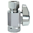 BrassCraft 3/8 in. FIP Inlet in. X 3/8 in. Compression outlets Brass Shut-Off Valve