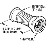 Defender Security U 9896 Door Viewer, 130 deg Viewing, 1-3/4 to 2-3/8 in Thick Door, Brass, Brass