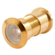 Defender Security U 9896 Door Viewer, 130 deg Viewing, 1-3/4 to 2-3/8 in Thick Door, Brass, Brass