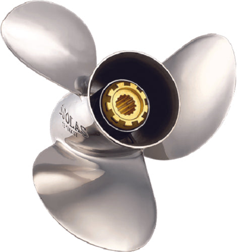 Solas 133111114 New Saturn Stainless Steel 3-Blade Propeller For Mercury