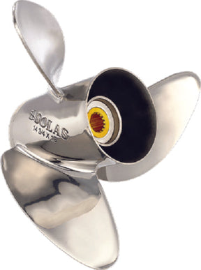 Solas 3551-145-21 HR Titan Stainless Steel 3-Blade Propeller For Yamaha