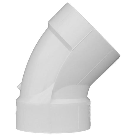 Charlotte Pipe Schedule 40 1-1/4 in. Hub X 1-1/4 in. D Hub PVC Elbow 1 pk