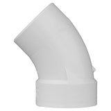 Charlotte Pipe Schedule 40 1-1/4 in. Hub X 1-1/4 in. D Spigot PVC Street Elbow 1 pk