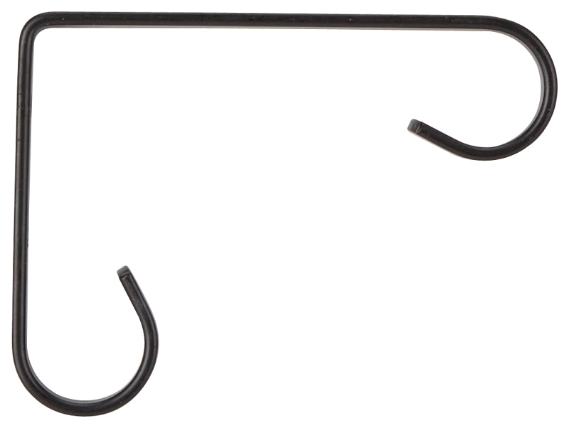 Landscapers Select GB0173L Plant Bracket, 4-1/4 in L, Steel, Black, Black, Wall