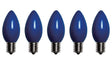Santas Forest 25984 LED Filament Retro Replacement Bulb, Opaque, C9, Blue
