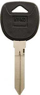 Hy-Ko 12005B96 Key Blank, Nickel, Brass/Plastic, Pack of 5