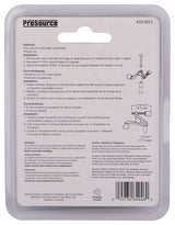 ProSource H20-B033C-PS Heavy-Duty Hinge Pin Door Stop, 2-3/4 in Projection, Die-Cast Zinc & Plastic, Satin Nickel