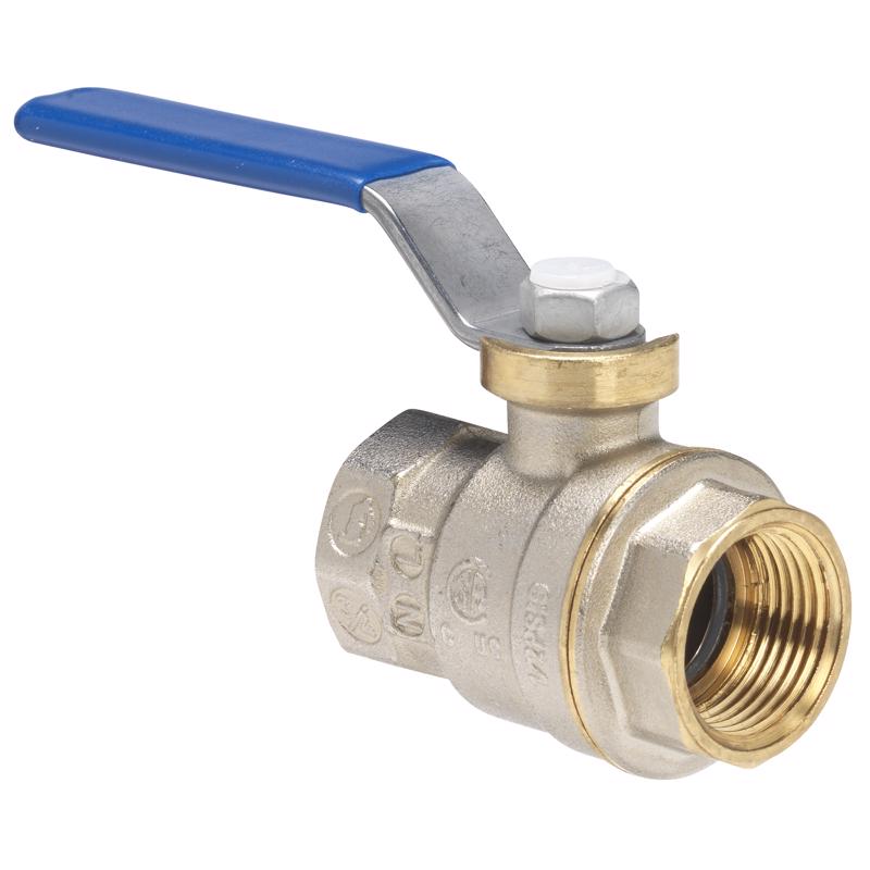 Homewerks 3/8 in. Brass FIP Ball Valve Full Port Quarter-Turn Lever For Water/Oil/Gas