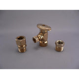 Keeney 1/2 in. FIP in. X 3/8 in. Compression Brass Shut-Off Valve