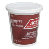 Ace Gray Plumbers Putty 14 oz, Pack of 24