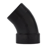 Charlotte Pipe 4 in. Hub X 4 in. D Spigot ABS 45 Degree Elbow