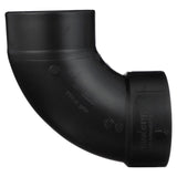 Charlotte Pipe 4 in. Hub X 4 in. D Spigot ABS 90 Degree Elbow