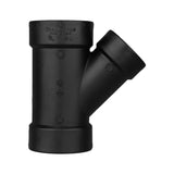 Charlotte Pipe 4 in. Hub X 4 in. D Hub ABS Wye