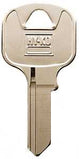 Hy-Ko 11010AB13 Key Blank, Brass, Nickel, For: Abus Cabinet, House Locks and Padlocks, AB13 Key Number, Pack of 10