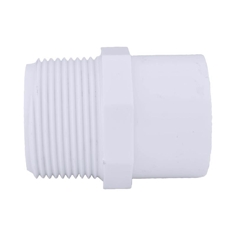 Charlotte Pipe Schedule 40 1-1/2 in. MPT X 2 in. D Slip PVC Reducing Adapter 1 pk