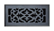Tru Aire 4 in. H X 10 in. W 1-Way Matte Black Steel Floor Diffuser