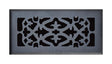 Tru Aire 4 in. H X 12 in. W 1-Way Matte Black Steel Floor Diffuser
