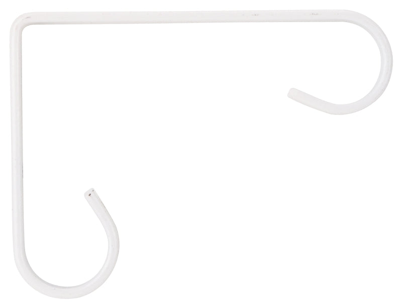 Landscapers Select GB0183L Plant Bracket, 4-1/4 in L, Steel, White, White, Wall