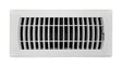 Tru Aire 4 in. H X 10 in. W 1-Way Powder Coat White ABS Plastic Floor Diffuser
