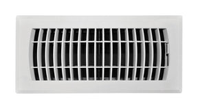 Tru Aire 4 in. H X 10 in. W 1-Way Powder Coat White ABS Plastic Floor Diffuser