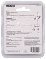 ProSource H20-B043C-PS Deluxe Hinge Pin Door Stop, 2-5/8 in Projection, Die-Cast Zinc & Plastic, Satin Nickel