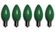 Santas Forest 25985 LED Filament Retro Replacement Bulb, Opaque, C9, Green