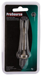 ProSource H61-Z011C-PS Light-Duty Door Stop, 3/4 in Dia Base, 3 in Projection, Plastic & Steel, Antique Brass