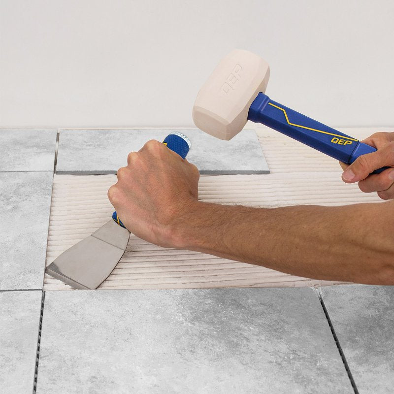 QEP 62972 Chisel Scraper and Stripper, 3 in W Blade, Stainless Steel Blade, Comfort Grip Handle