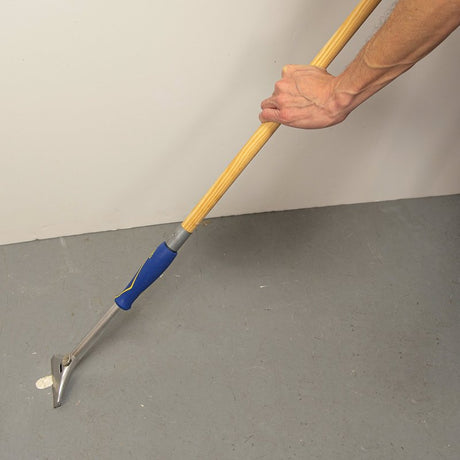 QEP 62920 Floor and Wall Scraper, 4 in W Blade, Stainless Steel Blade, Non-Slip Handle, Plastic Handle