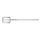 QEP 61205 Professional Mixing, 24 in OAL, 3/8 in Dia Shaft, Paddle Head, Steel, Chrome