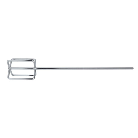 QEP 61205 Professional Mixing, 24 in OAL, 3/8 in Dia Shaft, Paddle Head, Steel, Chrome