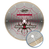 QEP Black Widow 6-1008BW Blade, 10 in Dia, 5/8 in Arbor, Thin Rim